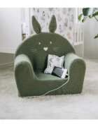 BUBABA Fotoliu din burete Bunny 9 luni-5 ani green