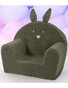BUBABA Fotoliu din burete Bunny 9 luni-5 ani green