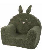 BUBABA Fotoliu din burete Bunny 9 luni-5 ani green