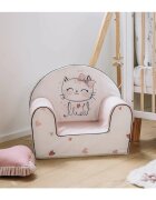BUBABA Fotoliu din burete Kitty pink
