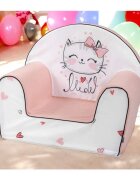BUBABA Fotoliu din burete Kitty pink