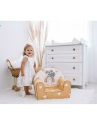 BUBABA Fotoliu din burete pentru copii 9 luni - 5 ani Green Magic