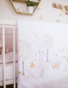 BUBABA Lenjerie patut 2 piese Pink Bunny bumbac
