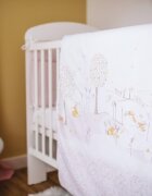 BUBABA Lenjerie patut 2 piese Pink Bunny bumbac
