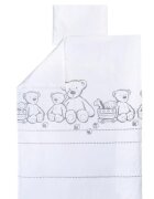 BUBABA Lenjerie patut 2 piese Teddy Bear - 100 bumbac