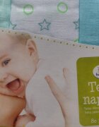 BUBABA Set 3 museline bebe 80x80 cm blue