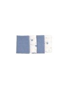 BUBABA Set 4 lavete din muselina blue 40x40 cm