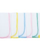 BUBABA Set 6 scutece tetra din bumbac cu multiple intrebuintari 40x40 cm 0 luni+ Multicolor