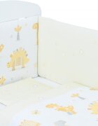 BUBABA Set de pat pentru bebelusi Dinos 3 piese