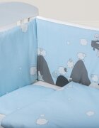 BUBABA Set de pat pentru bebelusi Sky Story 6 piese
