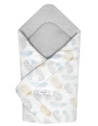Bubaland Paturica de infasat nou-nascut Baby Feathers 80x80 cm