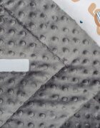 Bubaland Paturica de infasat nou-nascut Minky Teddy Bear 80x80 cm
