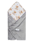 Bubaland Paturica de infasat nou-nascut Minky Teddy Bear 80x80 cm