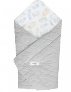 Bubaland Paturica de infasat nou-nascut Velvet Feathers 80x80 cm