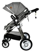 BUF BOOF Carucior 2 in 1 reversibil S-18 Grey 0-36 luni
