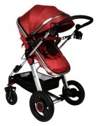 BUF BOOF Carucior 2 in 1 reversibil S-18 Linen Red 0-36 luni