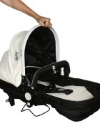 BUF BOOF Carucior 2 in 1 reversibil X-2 Plus Black and White 0-36 luni
