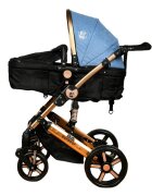 BUF BOOF Carucior 2 in 1 reversibil X-2 Plus Blue 0-36 luni
