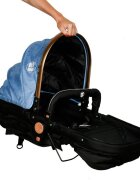 BUF BOOF Carucior 2 in 1 reversibil X-2 Plus Blue 0-36 luni