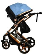 BUF BOOF Carucior 2 in 1 reversibil X-2 Plus Blue 0-36 luni