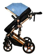 BUF BOOF Carucior 2 in 1 reversibil X-2 Plus Blue 0-36 luni