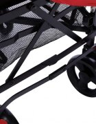 BUF BOOF Carucior pentru copii sport S120 rosu cu spatar reglabil