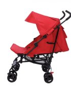 BUF BOOF Carucior pentru copii sport S120 rosu cu spatar reglabil