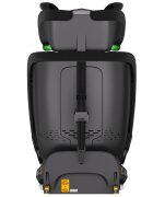 BUF BOOF Scaun auto B-Joy Deluxe BlackDog iSize cu isofix pozitie somn 155 grade rotativ 360 grade 40-150 cm