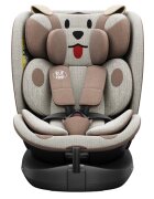 BUF BOOF Scaun auto B-Joy Deluxe BrownDog iSize cu isofix pozitie somn 155 grade rotativ 360 grade 40-150 cm