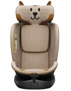 BUF BOOF Scaun auto B-Joy Deluxe OrangeCat iSize cu isofix pozitie somn 155 grade rotativ 360 grade 40-150 cm