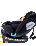 BUF BOOF Scaun auto Deluxe i-Size cu isofix rotativ 360 grade 40-150 cm Saphir Black