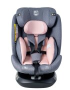 BUF BOOF Scaun auto Deluxe i-Size cu isofix rotativ 360 grade 40-150 cm Saphir Pink