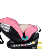 BUF BOOF Scaun auto Deluxe i-Size cu isofix rotativ 360 grade 40-150 cm Saphir Unicorn Pink