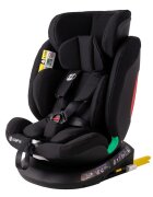 BUF BOOF Scaun auto Diamond Deluxe i-Size cu Isofix rotativ 360 grade Top Tether 40-150 cm BlackJeans