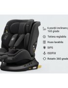 BUF BOOF Scaun auto P100 BlackJeans i-size R129 rotativ 360 isofix 40-150 cm 0-36 kg