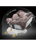 BUF BOOF Scaun auto P100 LightPurple i-size R129 rotativ 360 isofix 40-150 cm 0-36 kg