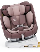BUF BOOF Scaun auto P100 LightPurple i-size R129 rotativ 360 isofix 40-150 cm 0-36 kg