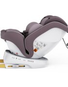 BUF BOOF Scaun auto P100 LightRed i-size R129 rotativ 360 isofix 40-150 cm 0-36 kg