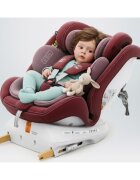 BUF BOOF Scaun auto P100 Red i-size R129 rotativ 360 isofix 40-150 cm 0-36 kg