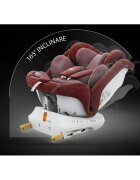 BUF BOOF Scaun auto P100 Red i-size R129 rotativ 360 isofix 40-150 cm 0-36 kg