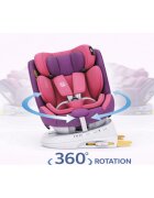BUF BOOF Scaun auto P100 UnicornPink i-size R129 rotativ 360 isofix 40-150 cm 0-36 kg