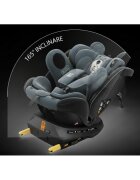 BUF BOOF Scaun auto P100 UrsBlack i-size R129 rotativ 360 isofix 40-150 cm 0-36 kg