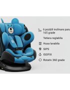 BUF BOOF Scaun auto P100 UrsBlue i-size R129 rotativ 360 isofix 40-150 cm 0-36 kg
