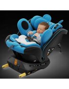 BUF BOOF Scaun auto P100 UrsBlue i-size R129 rotativ 360 isofix 40-150 cm 0-36 kg