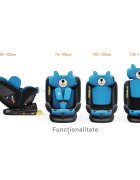 BUF BOOF Scaun auto P100 UrsBlue i-size R129 rotativ 360 isofix 40-150 cm 0-36 kg