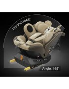 BUF BOOF Scaun auto P100 UrsCoffee i-size R129 rotativ 360 isofix 40-150 cm 0-36 kg