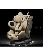 BUF BOOF Scaun auto P100 UrsCoffee i-size R129 rotativ 360 isofix 40-150 cm 0-36 kg