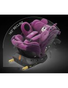 BUF BOOF Scaun auto P100 UrsPurple i-size R129 rotativ 360 isofix 40-150 cm 0-36 kg