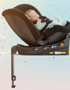 BUF BOOF Scaun auto pentru copii N17 Fix Black 40-150 cm iSize isofix rotativ 360 picior fixare pozitie de somn 165 grade