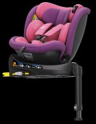 BUF BOOF Scaun auto pentru copii N17 Fix Unicorn Pink 40-150 cm iSize isofix rotativ 360 picior fixare pozitie de somn 165 grade